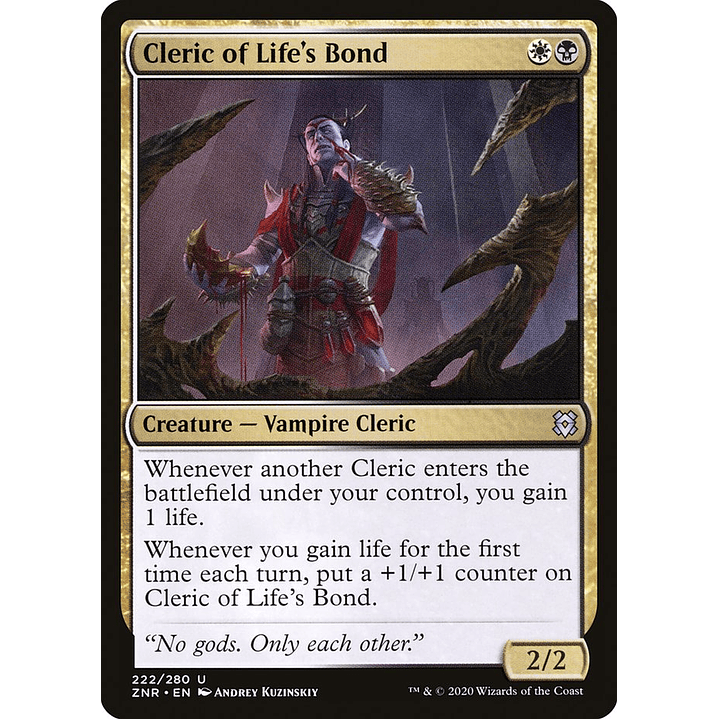 Cleric of Life's Bond | Inglés | NM | ZNR 1