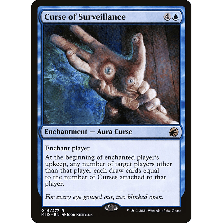 Curse of Surveillance (foil) | Español | NM | MID 1