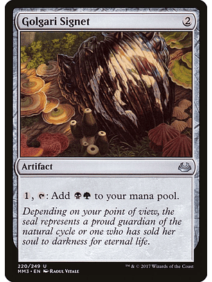 Golgari Signet | Inglés | NM | MM3