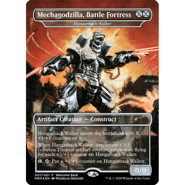 Hangarback Walker (Borderless foil) | Español | NM | PLG20 1