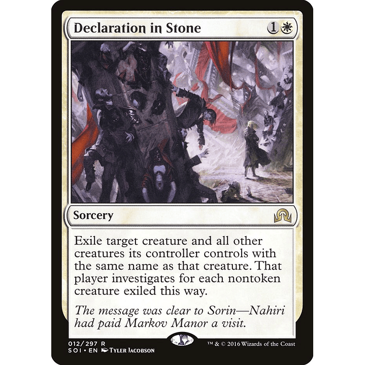 Declaration in Stone | Inglés | NM | SOI 1