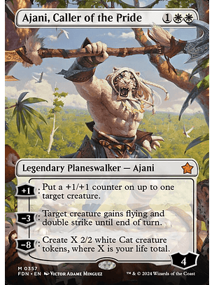Ajani, Caller of the Pride (Borderless) | Inglés | NM | FDN