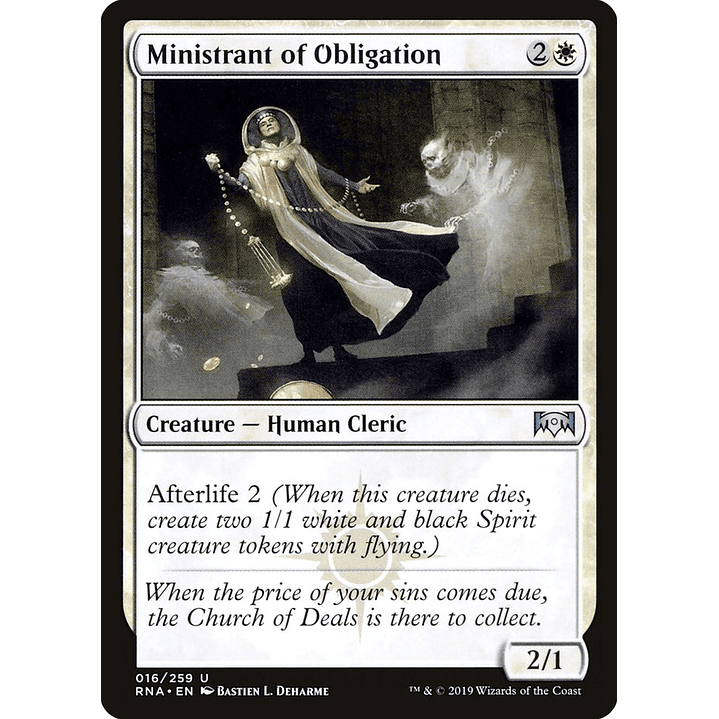 Ministrant of Obligation | Español | NM | RNA 1