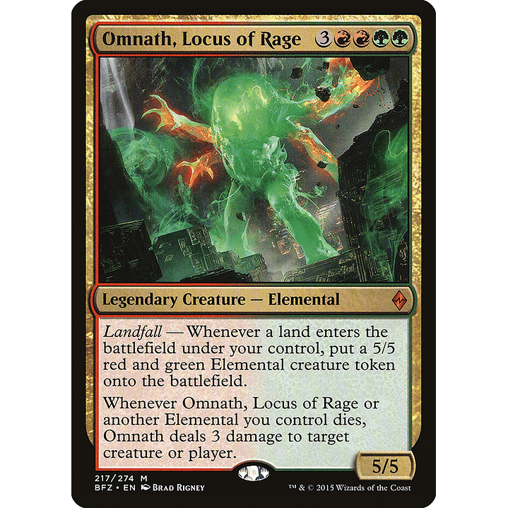 Omnath, Locus of Rage | Inglés | NM | BFZ 1