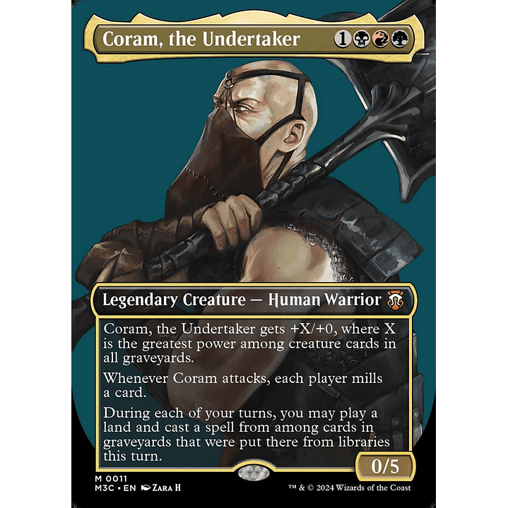 Coram, the Undertaker (Borderless foil) | Inglés | NM | M3C 1
