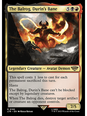 The Balrog, Durin's Bane | Inglés | NM | LTR