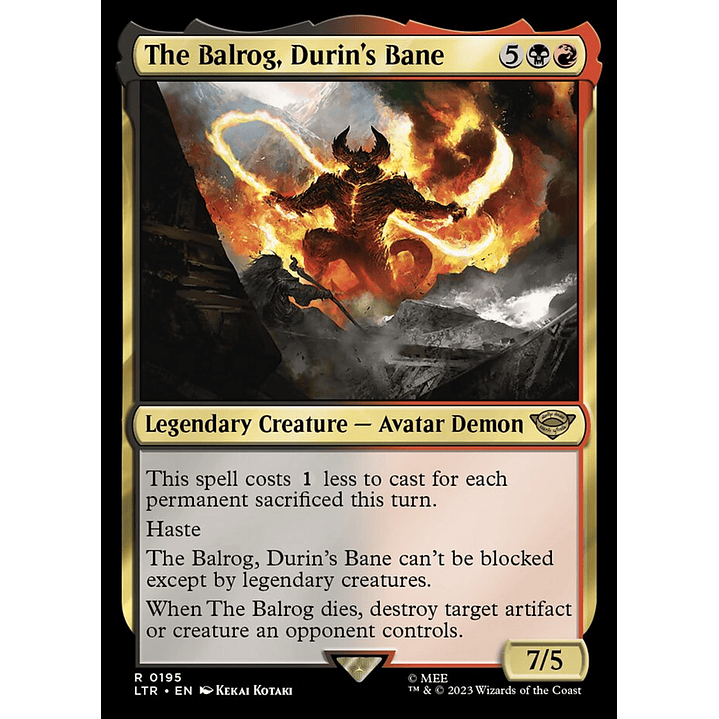 The Balrog, Durin's Bane | Inglés | NM | LTR 1
