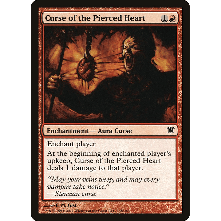 Curse of the Pierced Heart (foil) | Español | NM | ISD 1