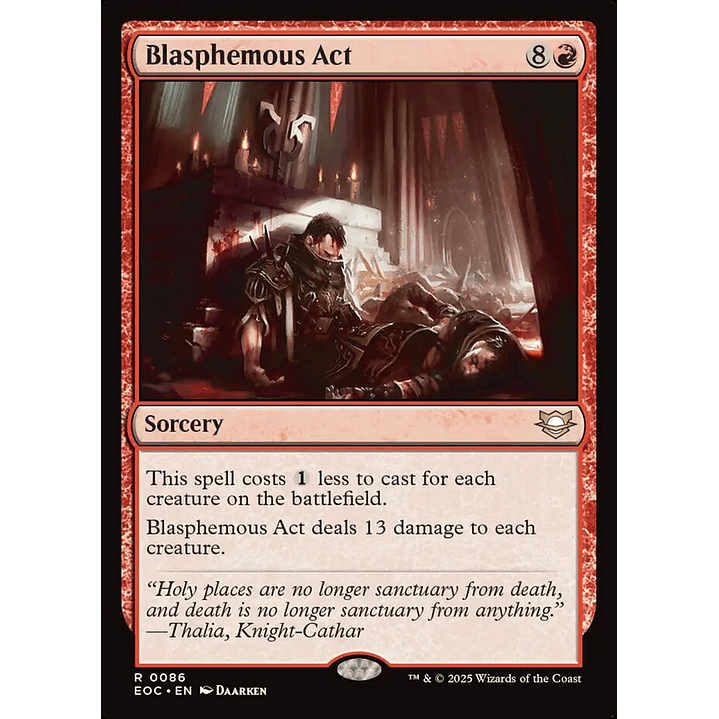 Blasphemous Act | Inglés | NM | EOC 1