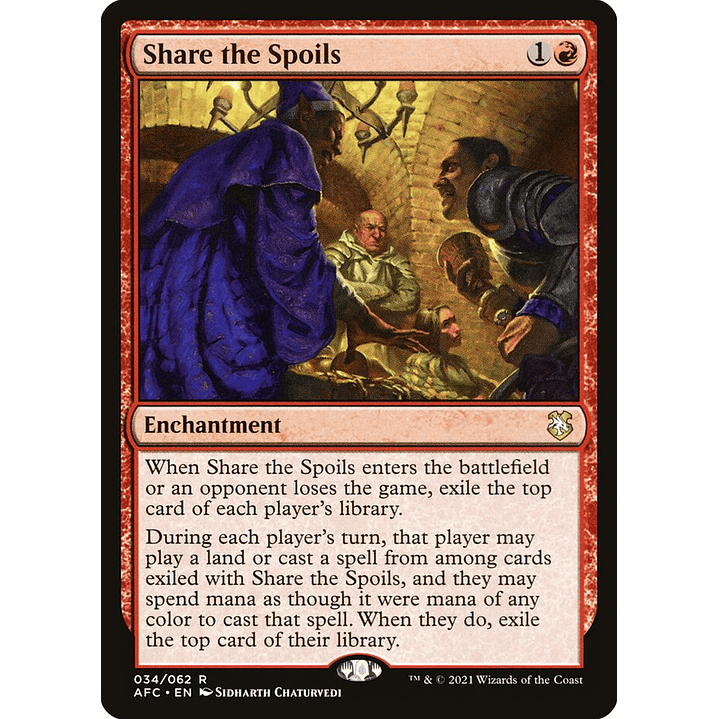 Share the Spoils | Inglés | NM | AFC 1