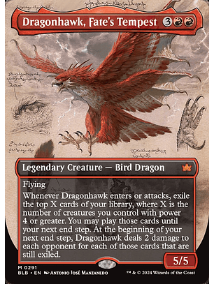 Dragonhawk, Fate's Tempest (Borderless) | Inglés | NM | BLB