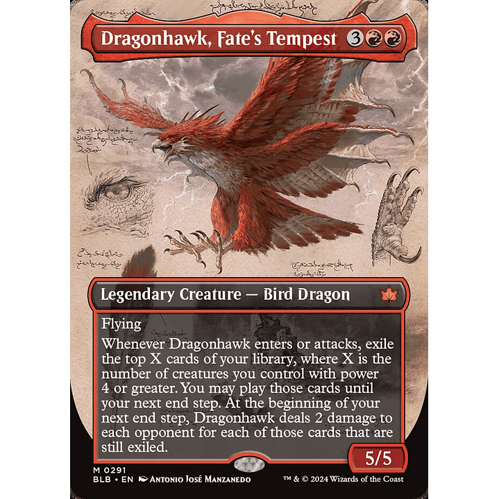 Dragonhawk, Fate's Tempest (Borderless) | Inglés | NM | BLB 1