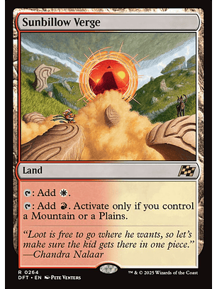 Sunbillow Verge | Español | NM | DFT