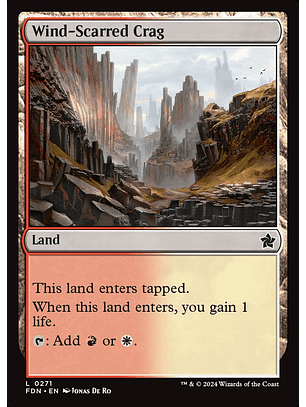 Wind-Scarred Crag (foil) | Español | NM | FDN