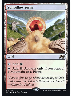 Sunbillow Verge (Launch foil) | Español | NM | PDFT