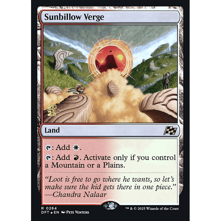 Sunbillow Verge (Launch foil) | Español | NM | PDFT 1