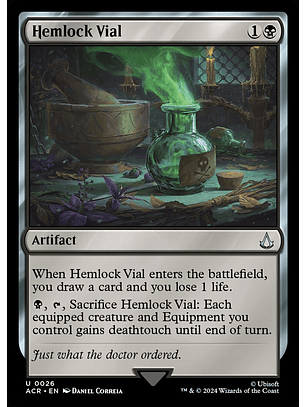 Hemlock Vial (foil) | Español | NM | ACR