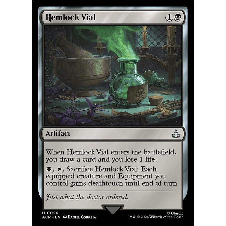 Hemlock Vial (foil) | Español | NM | ACR 1