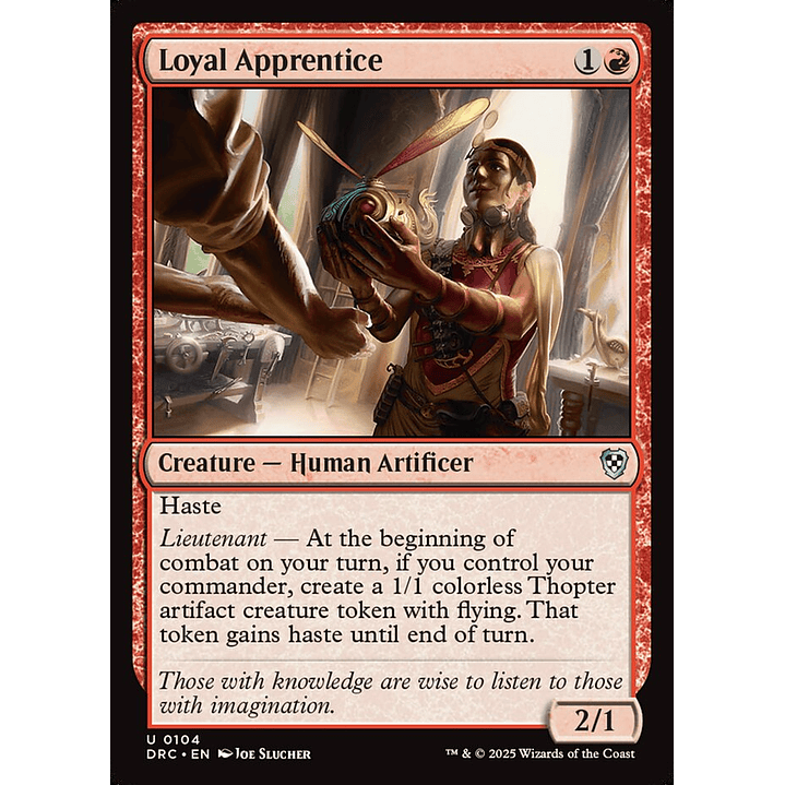 Loyal Apprentice | Inglés | NM | DRC 1