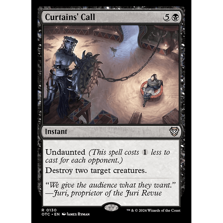 Curtains' Call | Inglés | NM | OTC 1