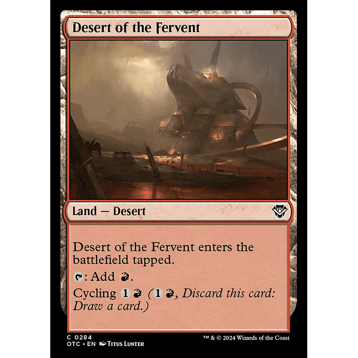 Desert of the Fervent | Español | NM | OTC 1