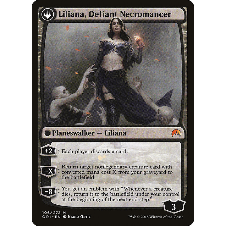 Liliana, Heretical Healer // Liliana, Defiant Necromancer | Español | NM | ORI 2