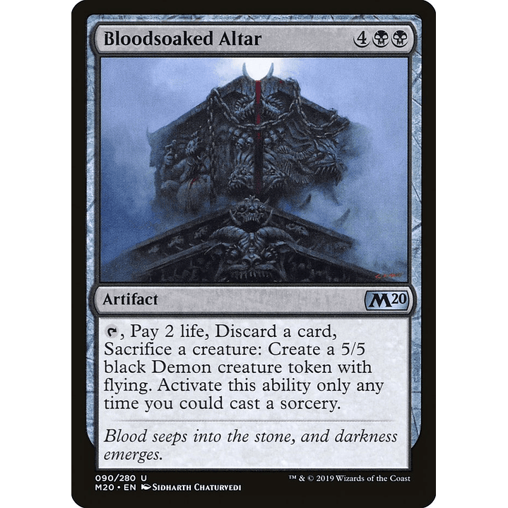 Bloodsoaked Altar (foil) | Español | NM | M20 1