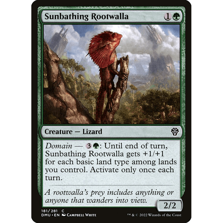 Sunbathing Rootwalla (foil) | Español | NM | DMU 1