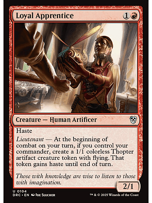 Loyal Apprentice | Inglés | NM | DRC