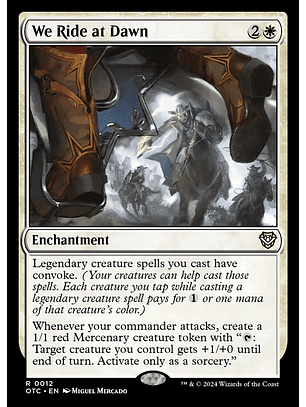 We Ride at Dawn | Inglés | NM | OTC