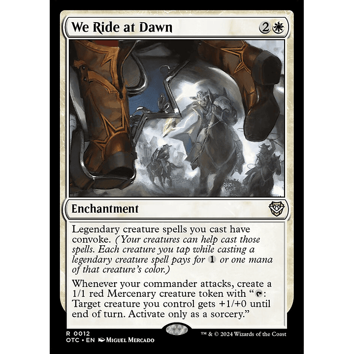We Ride at Dawn | Inglés | NM | OTC 1