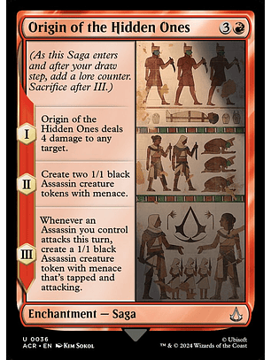 Origin of the Hidden Ones | Inglés | NM | ACR