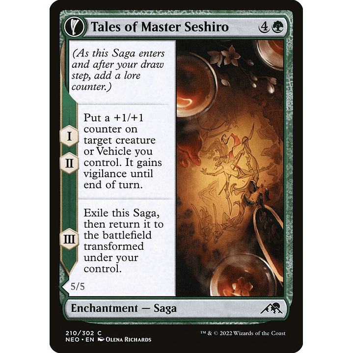 Tales of Master Seshiro // Seshiro's Living Legacy | Español | NM | NEO 1