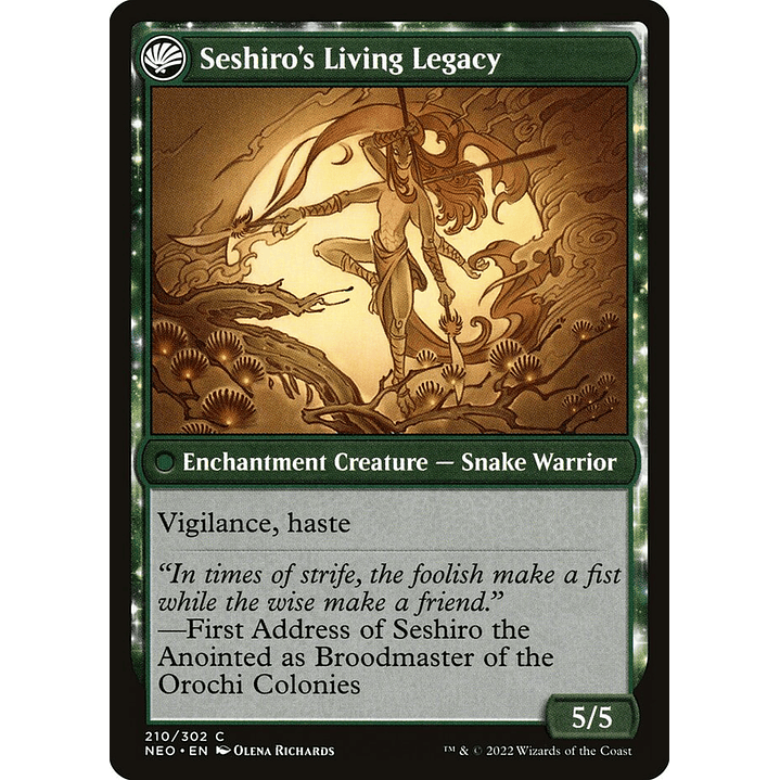 Tales of Master Seshiro // Seshiro's Living Legacy | Español | NM | NEO 2