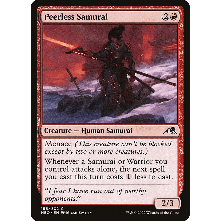 Peerless Samurai (foil) | Inglés | NM | NEO 1