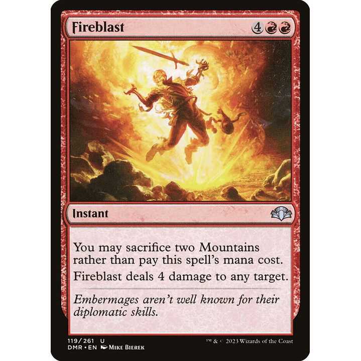 Fireblast | Español | NM | DMR 1