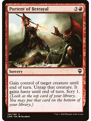 Portent of Betrayal (foil) | Inglés | NM | CMR