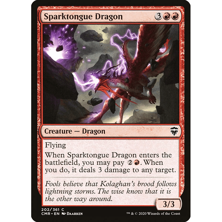 Sparktongue Dragon | Español | NM | CMR 1