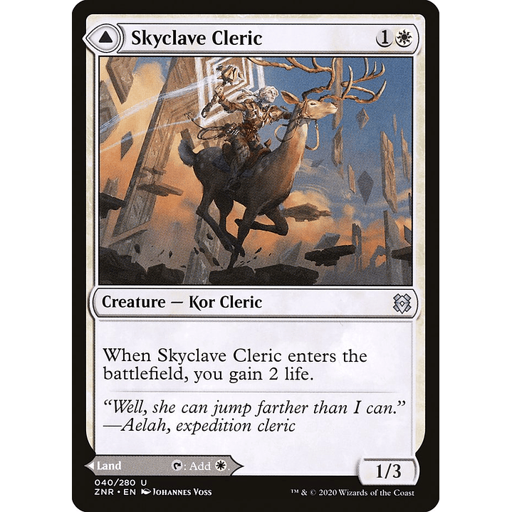 Skyclave Cleric // Skyclave Basilica | Español | NM | ZNR 1