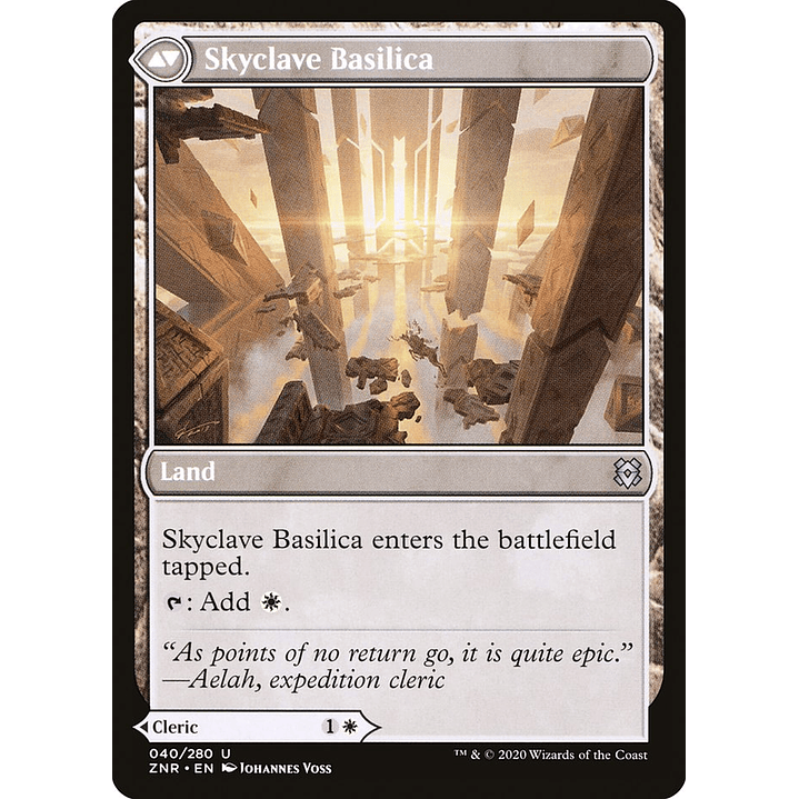 Skyclave Cleric // Skyclave Basilica | Español | NM | ZNR 2