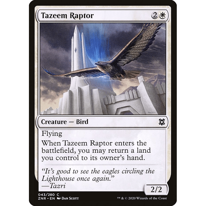 Tazeem Raptor (foil) | Inglés | NM | ZNR 1