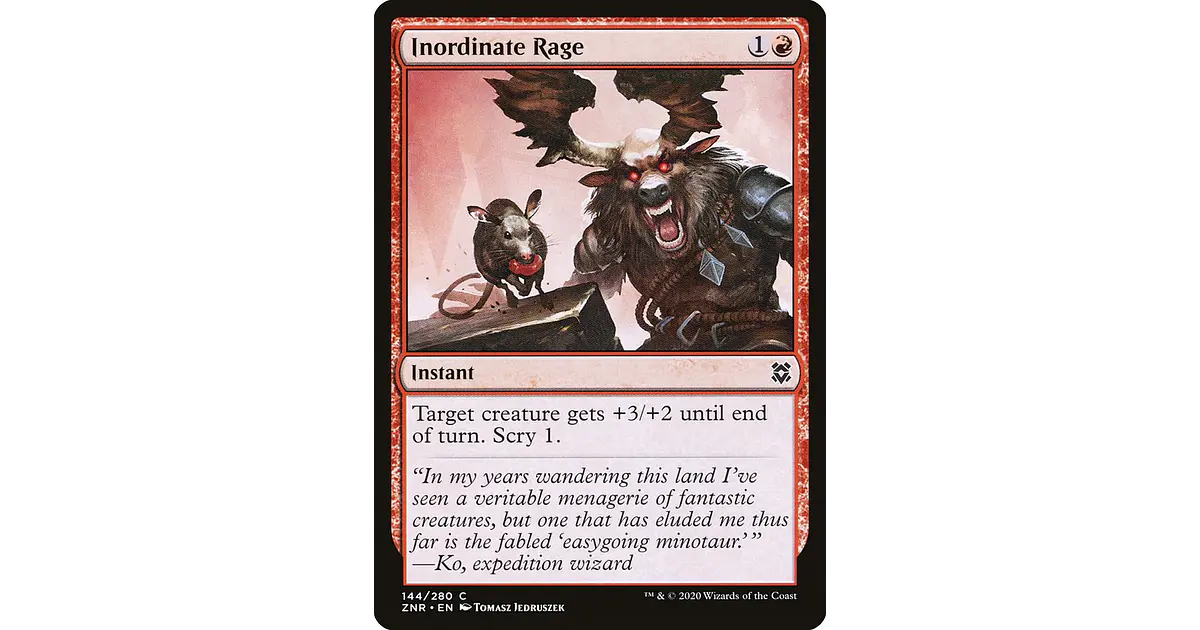 Inordinate Rage | Español | NM | ZNR