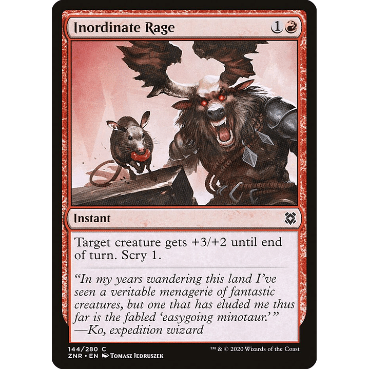 Inordinate Rage | Español | NM | ZNR 1