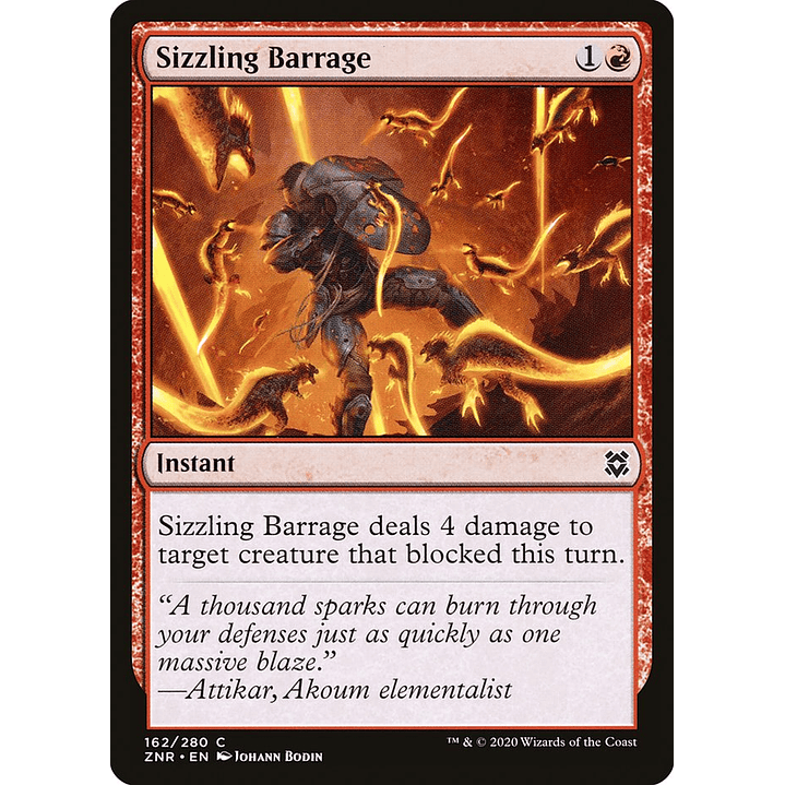 Sizzling Barrage | Español | NM | ZNR 1