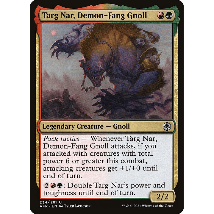 Targ Nar, Demon-Fang Gnoll | Inglés | NM | AFR 1