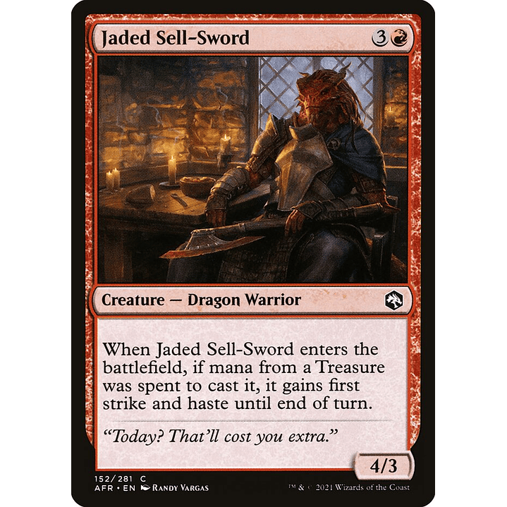 Jaded Sell-Sword | Inglés | NM | AFR 1