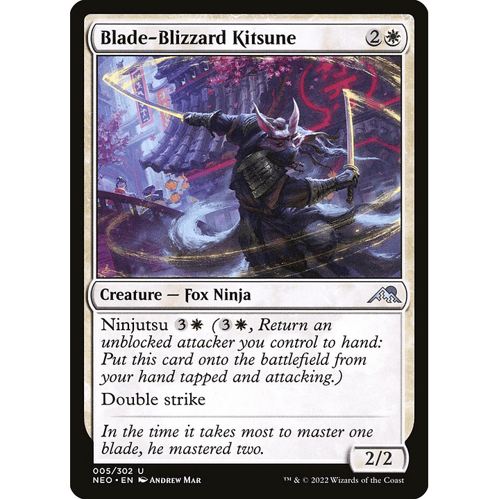 Blade-Blizzard Kitsune | Inglés | NM | NEO 1