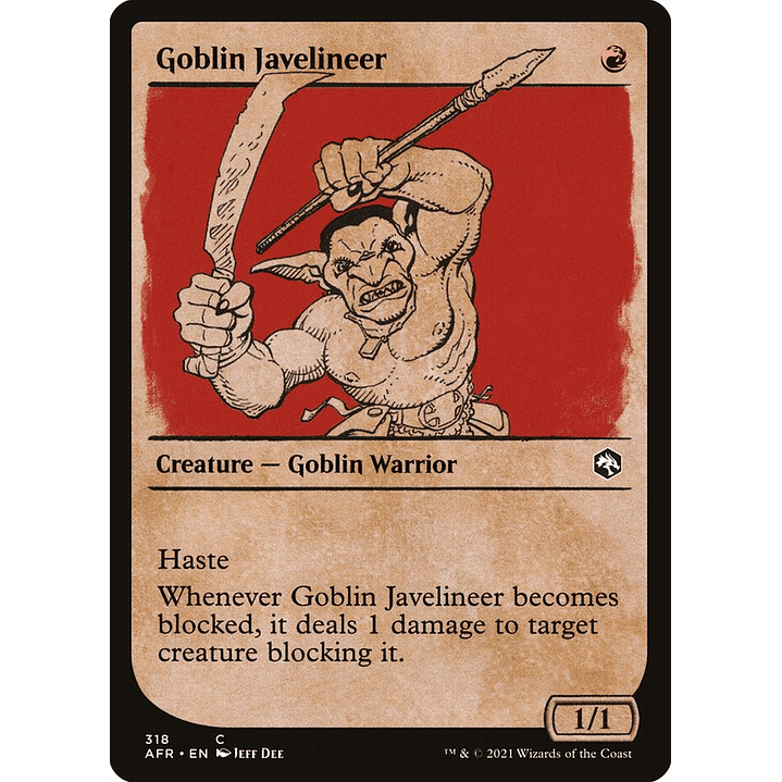 Goblin Javelineer (Showcase) | Inglés | NM | AFR 1