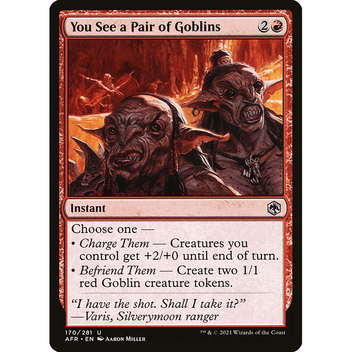 You See a Pair of Goblins | Español | NM | AFR 1