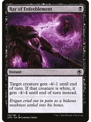 Ray of Enfeeblement | Español | NM | AFR